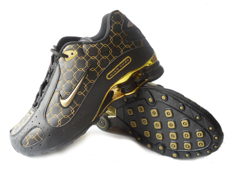 Nike Shox Monster SI Shoes Black Gold - Click Image to Close